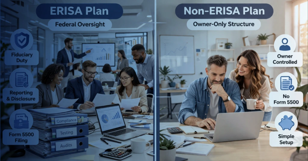 ERISA vs Non-ERISA plan differences image